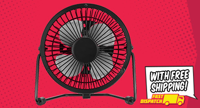 Mini USB Desk Fan (Black) $12