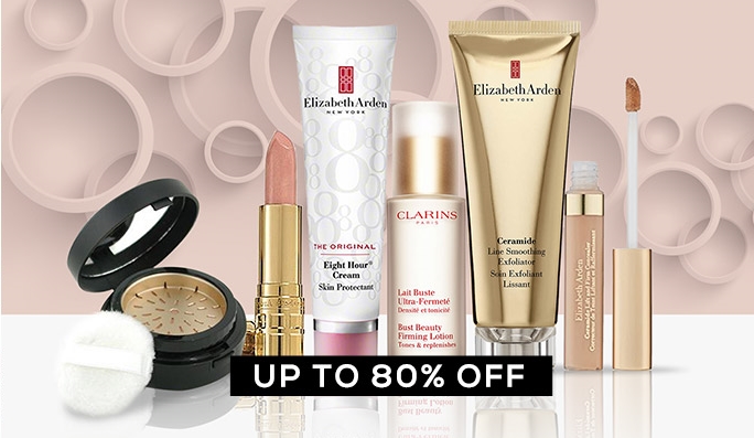 Elizabeth Arden & Clarins UP TO 80% OFF