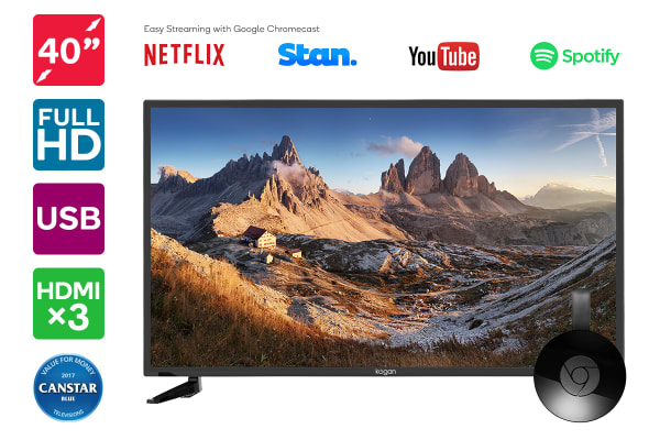 PRICE DROP: Kogan 40″ LED TV (Series 7 QF7000) including Google Chromecast ONLY $389