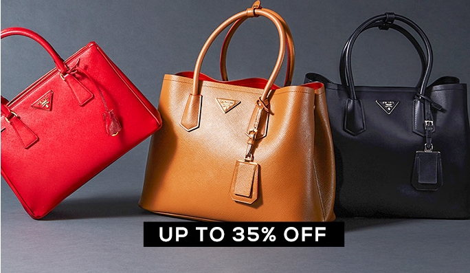 Prada Handbags & Shoes UP TO 35% OFF