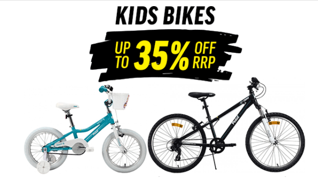 You won’t want to miss this – up to 35% off on KIDS BIKES!