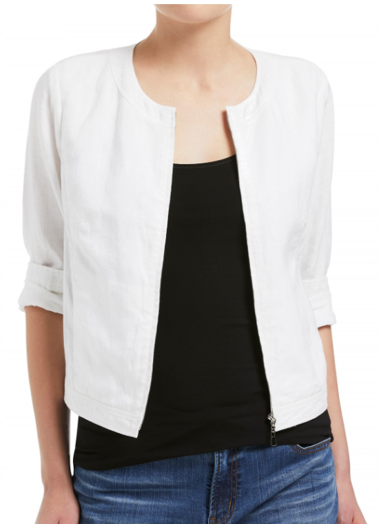 Linen Bomber Jacket. Only $99.95