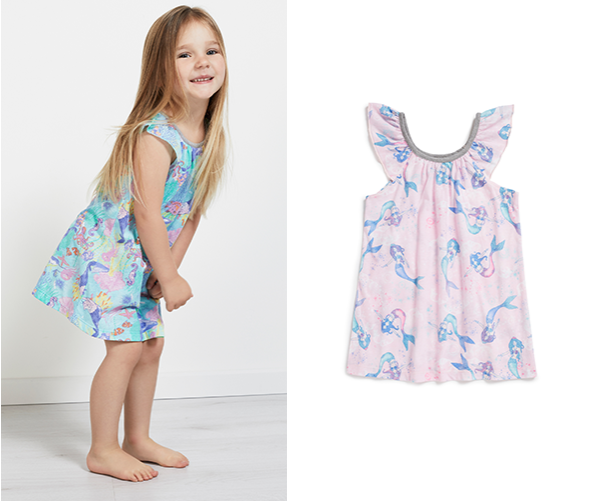 Online exclusive pre-sale: A fairytale PJ collection for kids! Kids Ocean Print Nightie ONLY $29.95