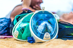 Full Face Snorkelling Mask. Only $39 for One or $69 to Include an Underwater Camera