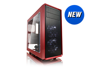 Fractal Design Focus G ATX Mid Tower Computer Case – Mystic Red for $88