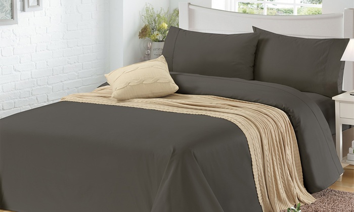 From $49 for a 1200TC Egyptian Cotton Fitted Sheet Set in Choice of Size (Don’t Pay up to $319)