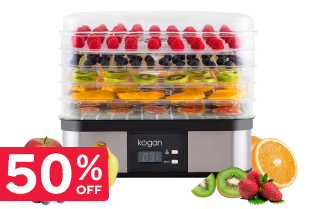 Kogan Electric Food Dehydrator ONLY $39 (Was $79)