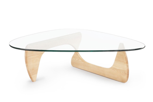 Ovela Noguchi Replica Glass Coffee Table (Natural) for $279