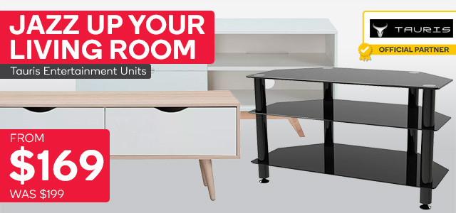 Tauris Ace 900mm TV Unit – Black for $169