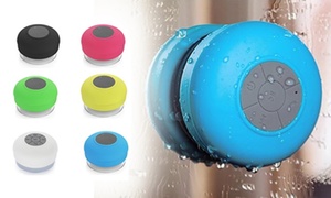 Portable Bluetooth Bathroom Speaker: One ($12)