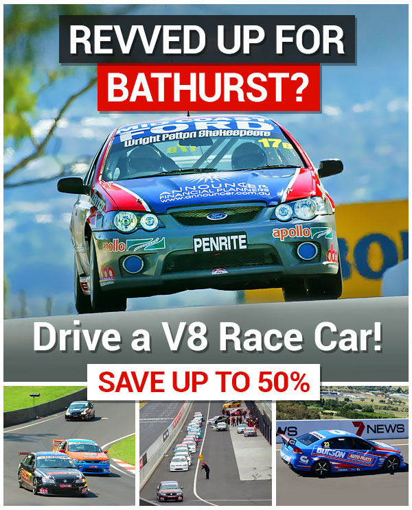 V8 Race Car 4 Lap Drive – Sandown Raceway, Melbourne for $195