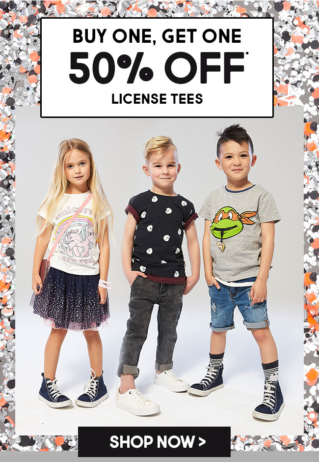 Buy 1, get 1 50% Off KID’S Tees