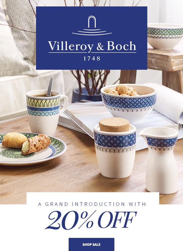 Introducing new range from Villeroy & Boch | Enjoy 20% off with our special offer!