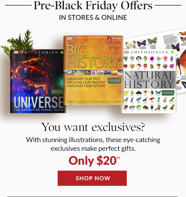 Barnes & Noble Exclusives | 20% Off Your Purchase of $50 or More Starts Now