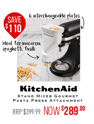 KitchenAid Stand Mixer Gourmet Pasta Press Attachment $249.00