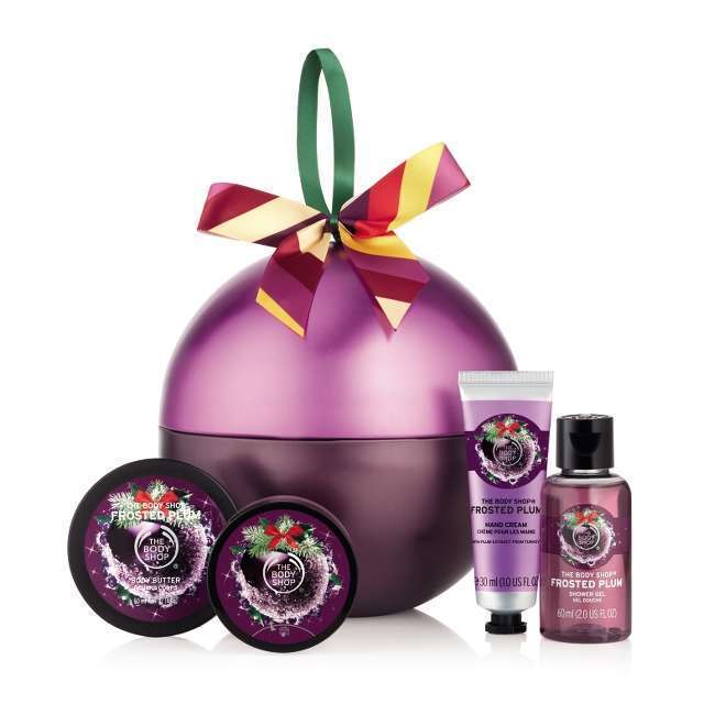 Frosted Plum Festive Tin Priced at $30.00