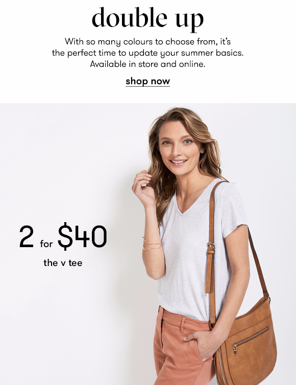 Double up! 2 for $40 on now!