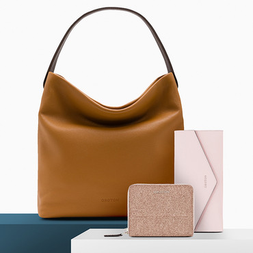 Oroton | Alpine Contrast Hobo | Tan NOW $249 + shipping (was $495)