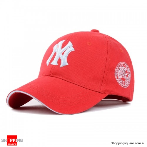 Mens Womens NY Logo Snapback Baseball B-boy Hip-Hop Adjustable Cap Hat Red Colour ONLY $2.95 save: $27.00 (90%)