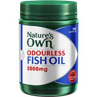 MASSIVE Vitamins & Sports Edition! Nature’s Own Odourless Fish Oil 2000mg 200 Capsules NOW $17.99 (Don’t Pay RRP: $35.95)