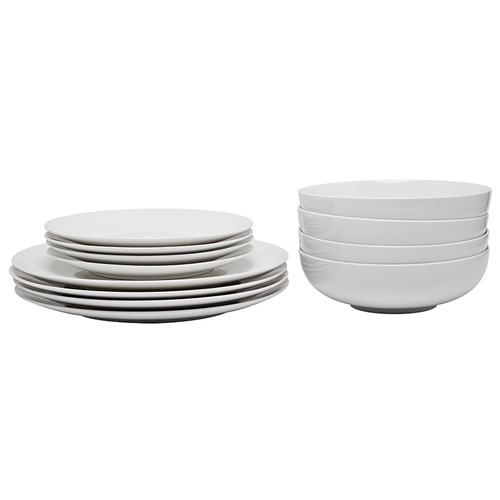 Alex Liddy Modern White Coupe 12 Piece Dinner Set NOW $69.99 (RRP $149.99)