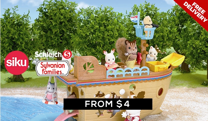 Schleich, Sylvanian Families FROM $4