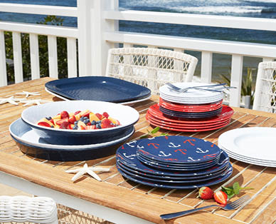 Premium Melamine Tableware – Dinner Plates 4pk $7.99