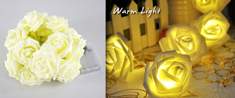 20 LED Rose Fairy Lights. From Only $15