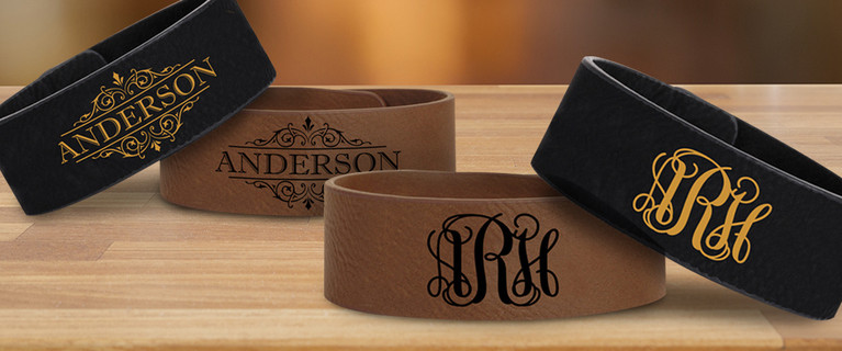 Peronalised Leatherette Unisex Bracelet. Just $8!