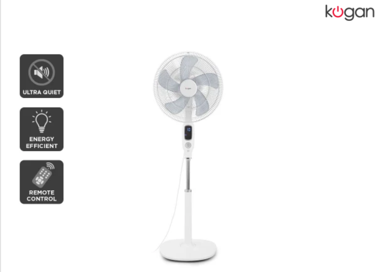 PRICE DROP: Kogan Premium DC Motor Pedestal Fan NOW $119 FREE SHIPPING (Was $159)