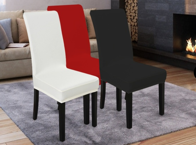 Stretch Elastic Chair Washable Slipcover: One ($9.95), Two ($16), Four ($24) or Eight ($39)