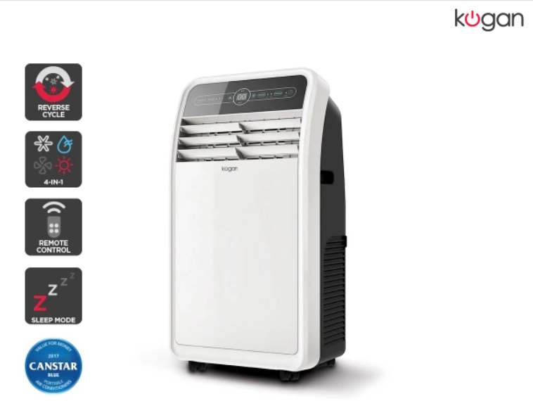 Up to 40% OFF Air Cons | Kogan 12,000 BTU Portable Air Conditioner (3.5kW, Reverse Cycle) ONLY $449 + Delivery (Was $749)