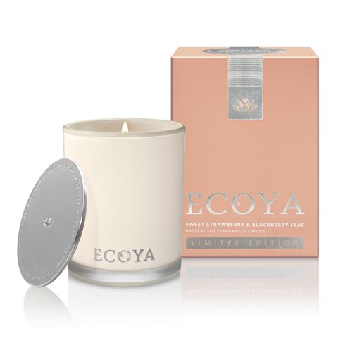 Over 50% off RRP – Ecoya Sweet Strawberry & Blackberry Leaf Madison Candle. ONLY $19.00  (RRP:$40.00)