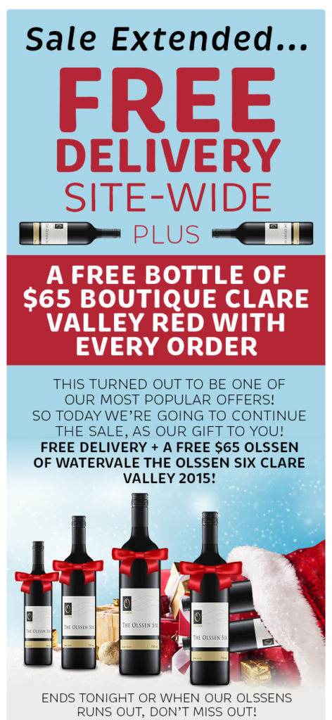 FREE WINE & FREE DELIVERY ? On Every Single Order. Bonus $65 Bottle Running Out.