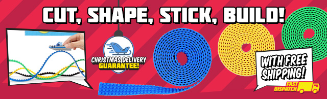 Turn any surface into a base for building blocks! Building Block Tape (3m, 2 Stud, Yellow) $15 + FREE SHIPPING