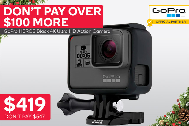 GoPro HERO5 Black 4K Ultra HD Action Camera $419