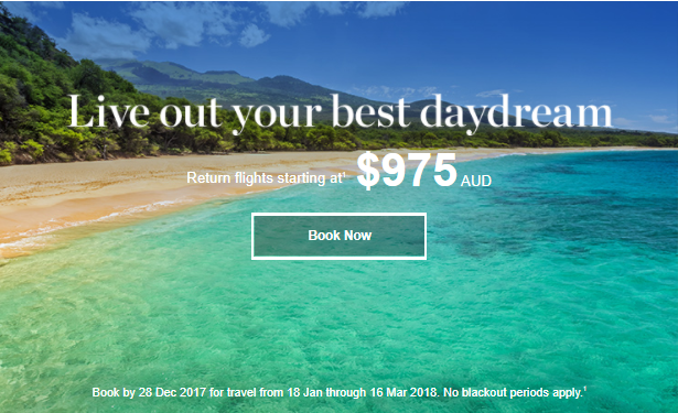 Fares starting at $975 AUD Return | Let your tropical adventure begin – Sydney to Honolulu