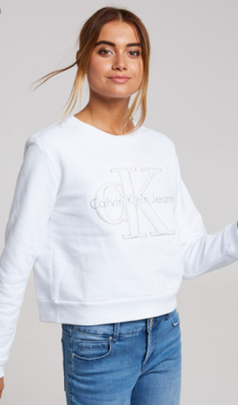 Buy 1 & Get 50% Off The 2nd | Calvin Klein Harper Sweat In White ONLY $139.95