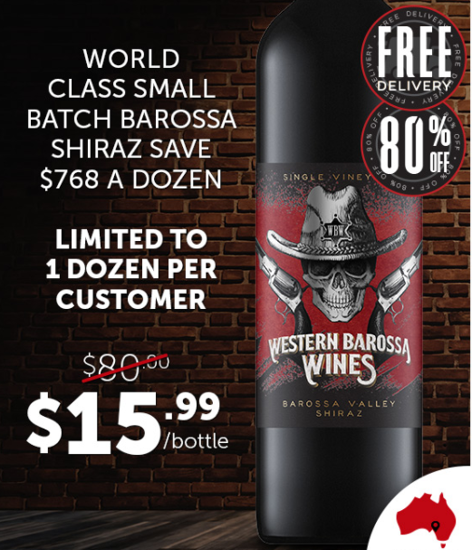 80% Off Big Gun Barossa | NOW $15.99 ea YOU SAVE $64.01