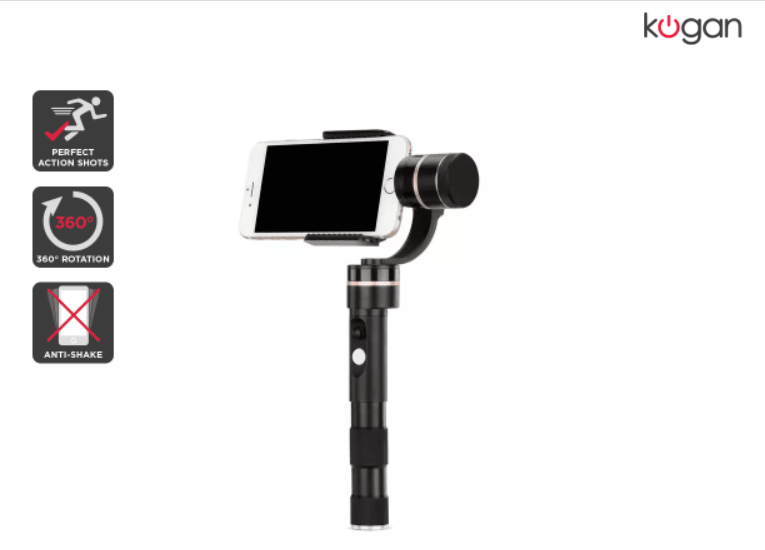 Kogan 3-Axis Smartphone Handheld Gimbal NOW $149 + FREE SHIPPING