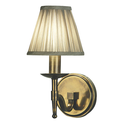 Free shipping – art, rugs & lighting | Stanford 1 Light Brass Wall Lamp – Shimmer Grey NOW $139.00 (RRP$164.00)