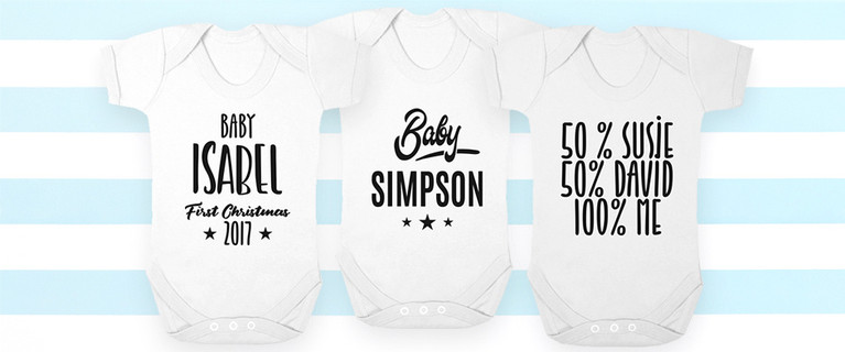 Personalised Baby Body Suit – Get One Suit for $10 or Two Suits for Just $18 (Valued Up To $57.08)