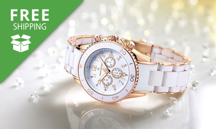 Free Shipping: Timothy Stone Watch with Crystals from Swarovski®: One ($29.95) or Two ($55) (Don’t Pay up to $254.30)