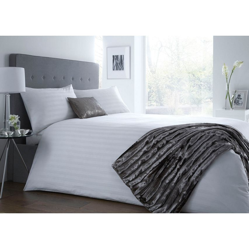 J by Jasper Conran – White ‘Sateen Stripe’ bedding set Now $81.00 – $90.00
