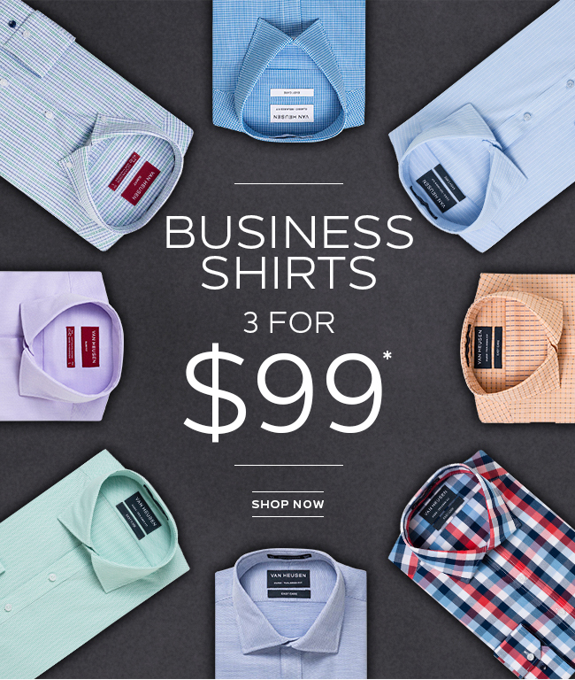 SALE | 3 for $99 Business Shirts