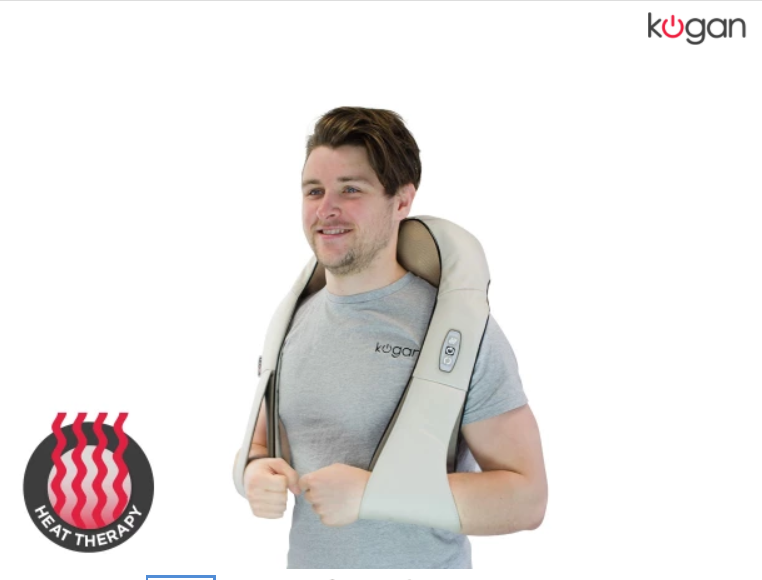 PRICE DROP: Kogan Heated Shiatsu Neck & Shoulder Massager $59 + FREE SHIPPING (Was $89)