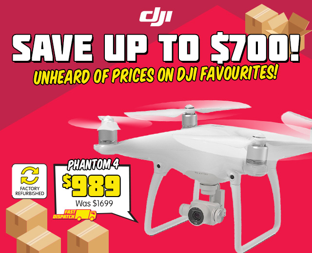 DJI Boxing Day BLITZ – Save up to $700 – DJI Phantom 4 – $989