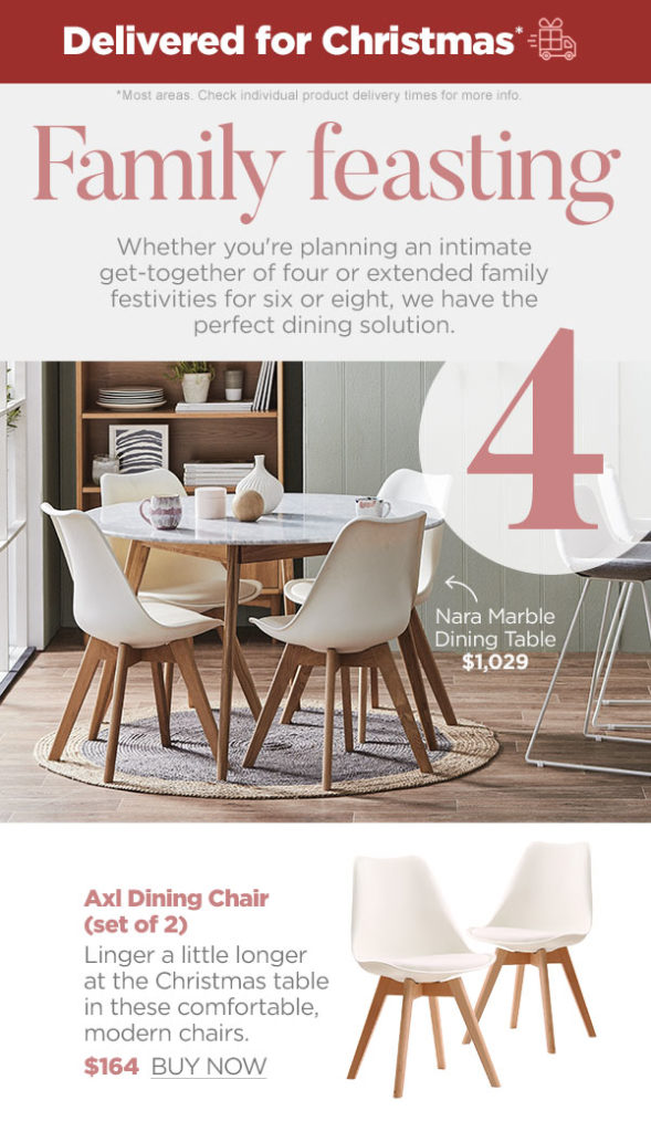 Family feasting  Nara Dining Table  $1,029.00
