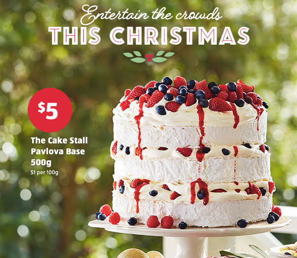 The Cake Stall Pavlova Base 500g $5