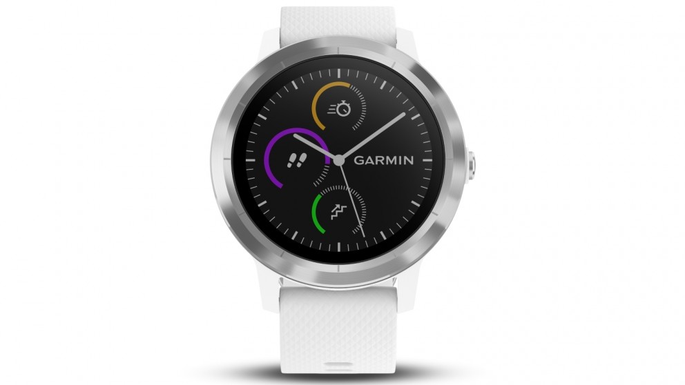 Still Christmas Shopping? Garmin Vivoactive 3 GPS Smart Watch with Activity Tracking – Stainless Steel with White Band ONLY $434